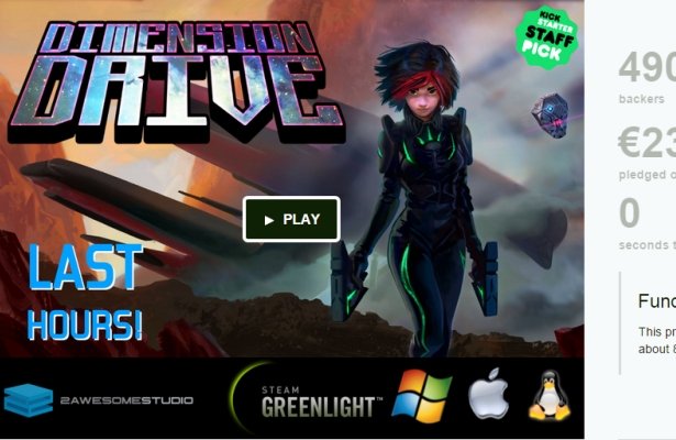 Cienie Kickstartera ? Dimension Drive, 7 tysięcy euro i złamane serca