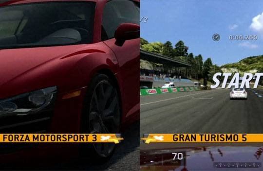 Gran Turismo 5 kontra Forza Motorsport 3 – porównanie graficzne