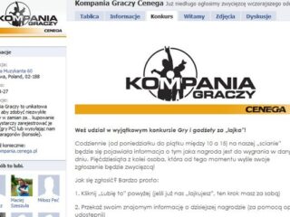 Kompania Graczy: „Polub” profil na Facebooku, zgarnij nagrody