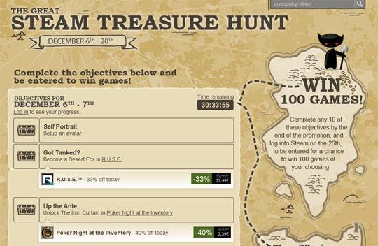 Nowa promocja Steama: Kupuj gry, wypełniaj zadania i wygrywaj