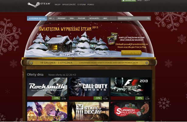 Wielka świąteczna wyprzedaż na&nbsp;Steamie – dzień 6. State of Decay, Baldur´s Gate, F1 2013…