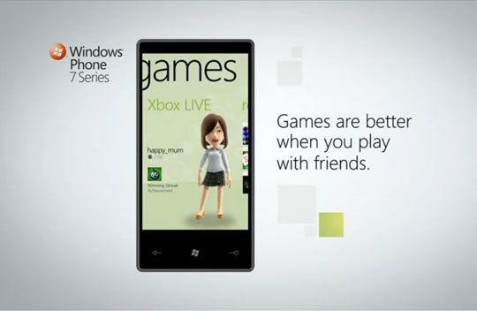 Windows Phone 7 umożliwi dostęp do usługi Xbox Live [WIDEO]