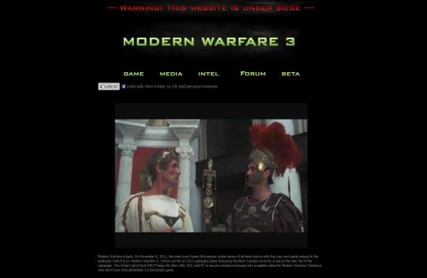 ModernWarfare3.com ? prawnicy Activision ruszyli do akcji