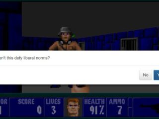 Dialogue 3-D: Mod do&nbsp;Wolfensteina, który&nbsp;pyta, czy&nbsp;atakowanie nazistów jest moralne