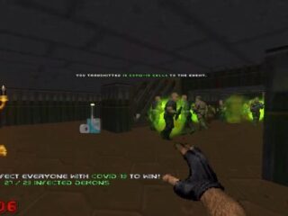Doom: Mod, w którym celem jest zarażanie demonów COVID-19 [WIDEO]