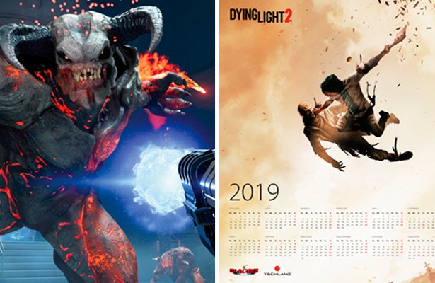 CD-Action 01/2019: Duży plakat z kalendarzem