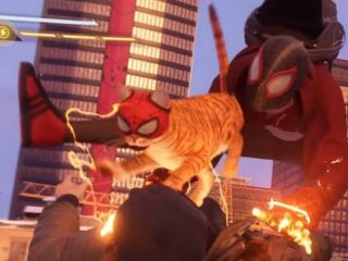 Spider-Man: Miles Morales buja się ze Spider-Kotem [WIDEO]