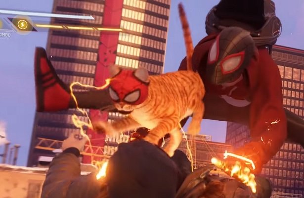 Spider-Man: Miles Morales buja się ze Spider-Kotem [WIDEO]