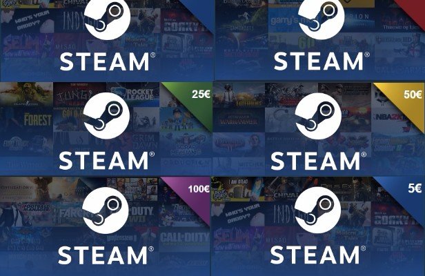 Steam przedstawia cyfrowe karty podarunkowe
