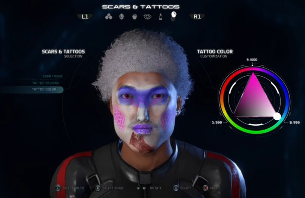 Mass Effect: Andromeda – Zabawa w kreatorze postaci [WIDEO]