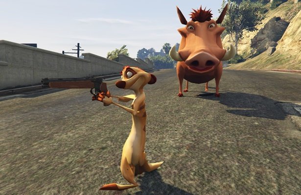 Pumba wpada z wizytą do Los Santos [WIDEO]
