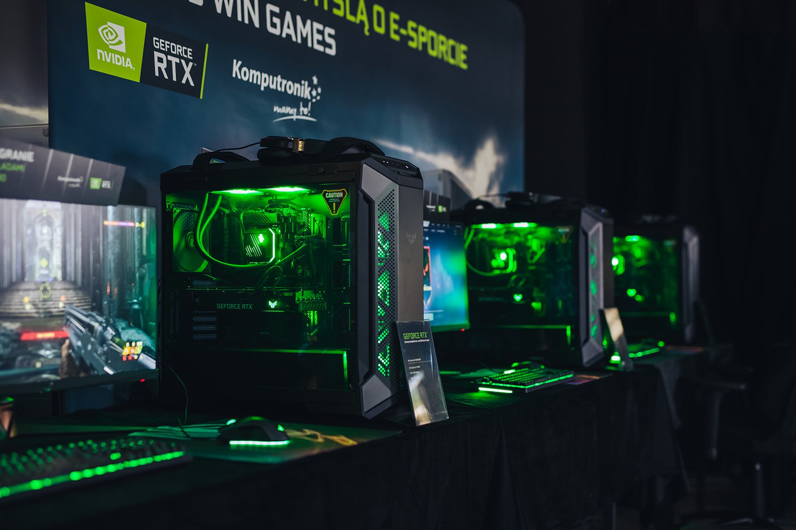 Karty graficzne GeForce dostępne w gotowych zestawach komputerowych