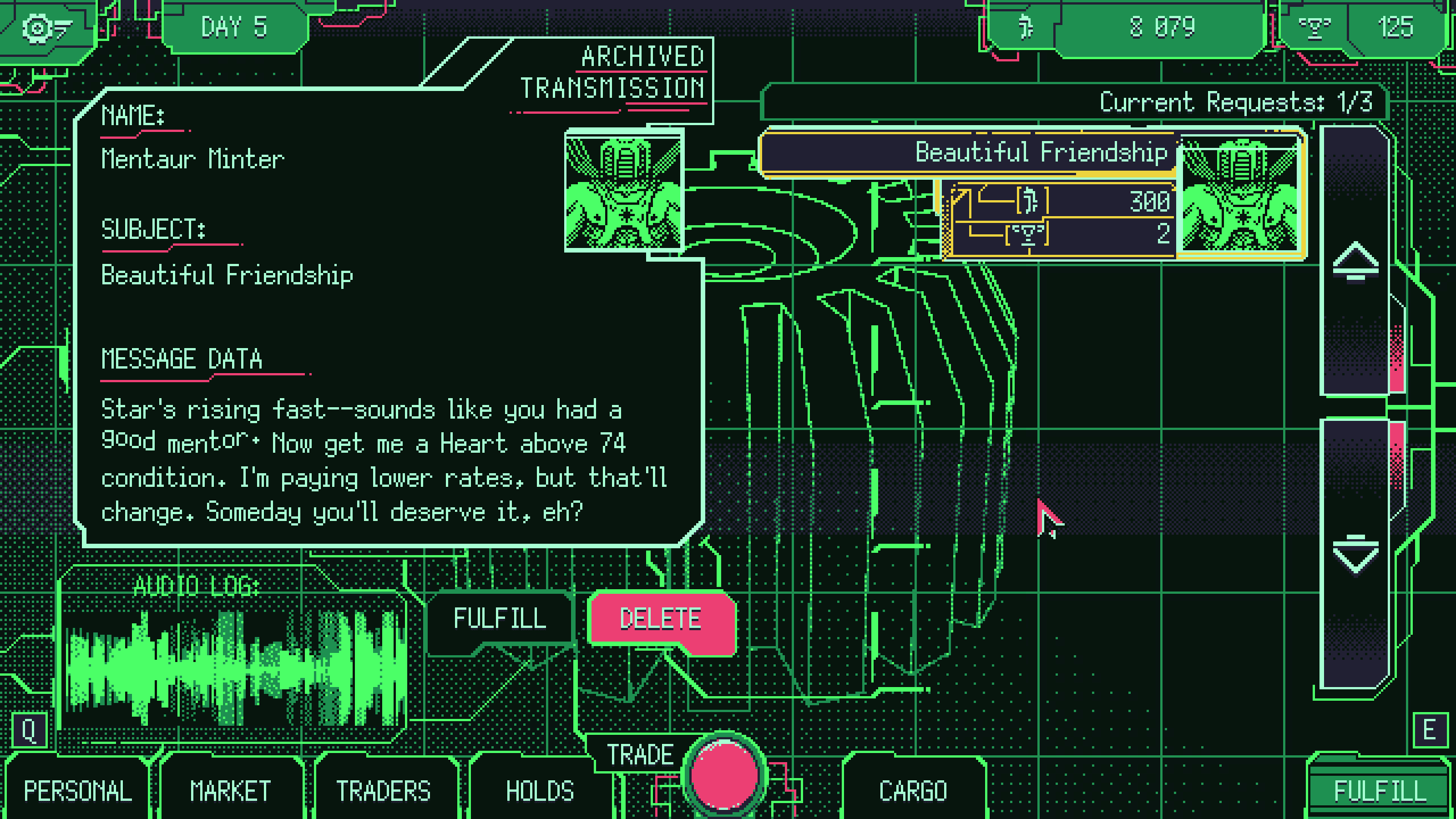Space Warlord Organ Trading Simulator