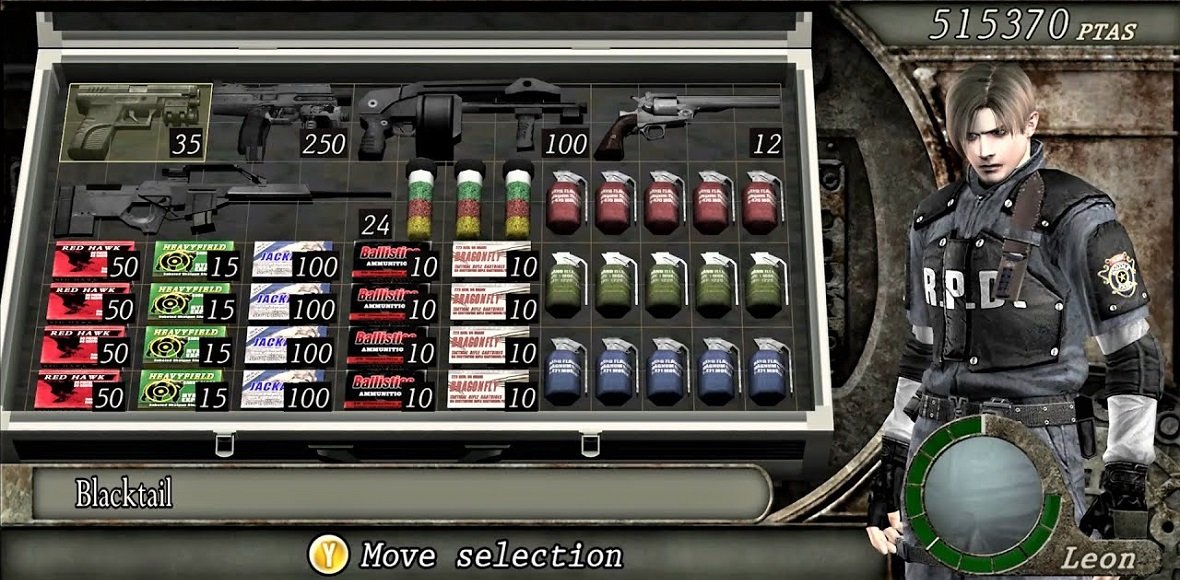 Resident Evil 4 Inventory