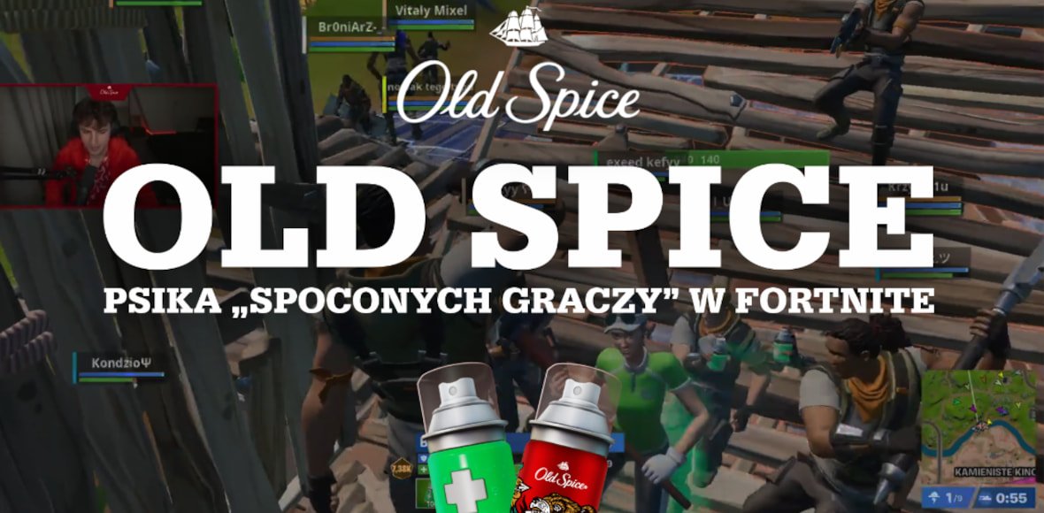 Old Spice zmienia zasady gry i psika „spoconych graczy” w Fortnite