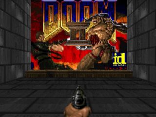 Doom został uruchomiony w Doomie 2. Zastępuje teksturę ściany