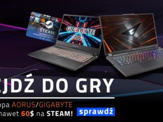 Kup do końca roku laptopa GIGABYTE/AORUS i zgarnij nawet 60 USD do wykorzystania na Steamie