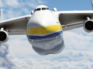AN-225 Mrija w&nbsp;MS Flight Simulatorze – zniszczony w&nbsp;Ukrainie gigant w&nbsp;sklepie gry