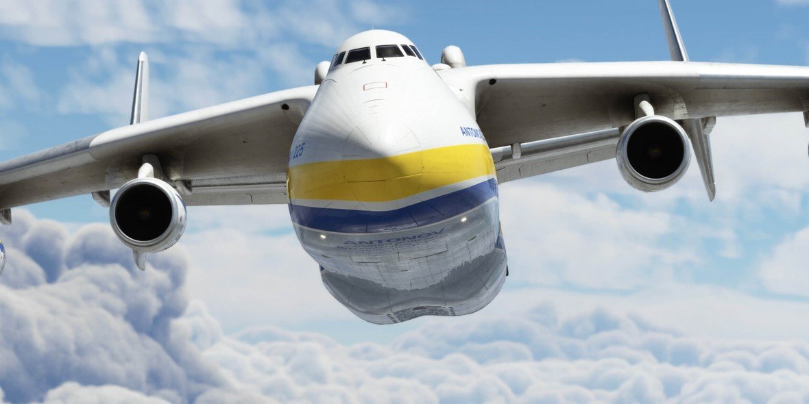AN-225 Mrija w&nbsp;MS Flight Simulatorze – zniszczony w&nbsp;Ukrainie gigant w&nbsp;sklepie gry