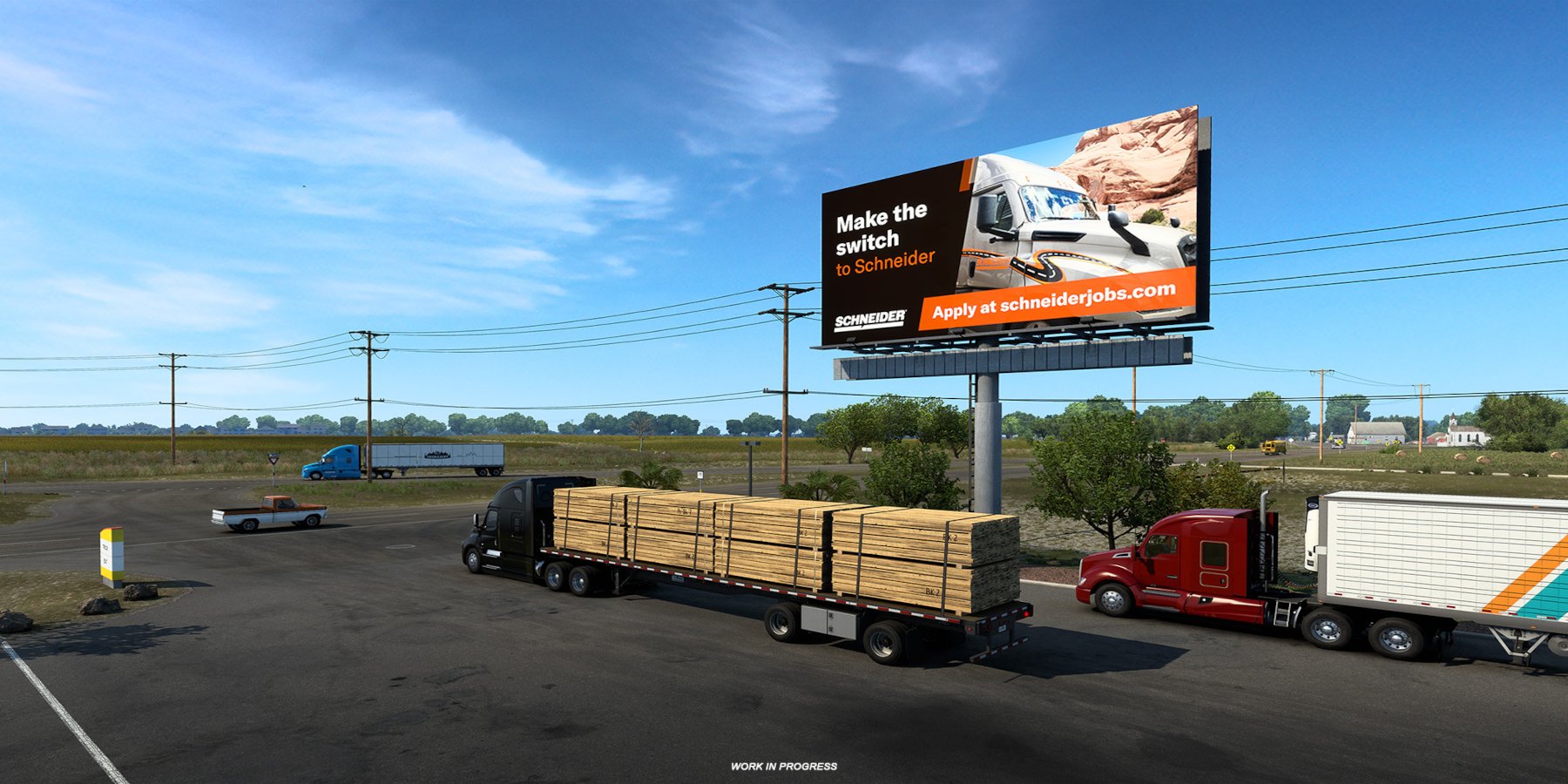 W American Truck Simulator możesz znaleźć pracę. Prawdziwą