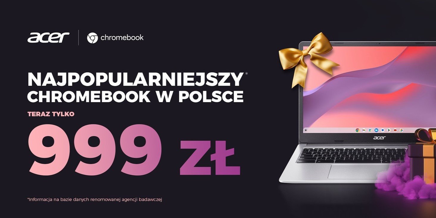 Najpopularniejszy w Polsce Chromebook za mniej niż 1000 zł