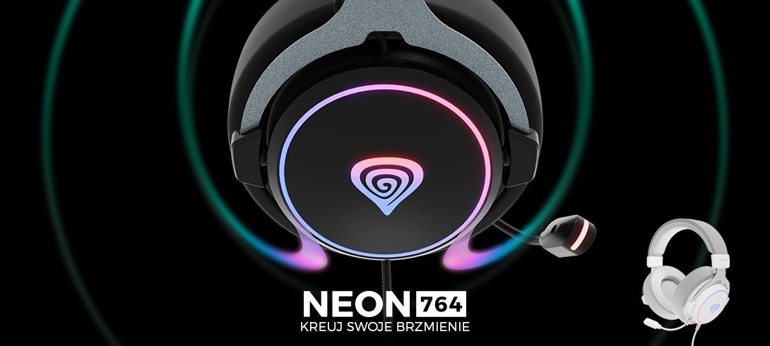GENESIS Neon 764 – Nowe słuchawki z zaawansowanym equalizerem