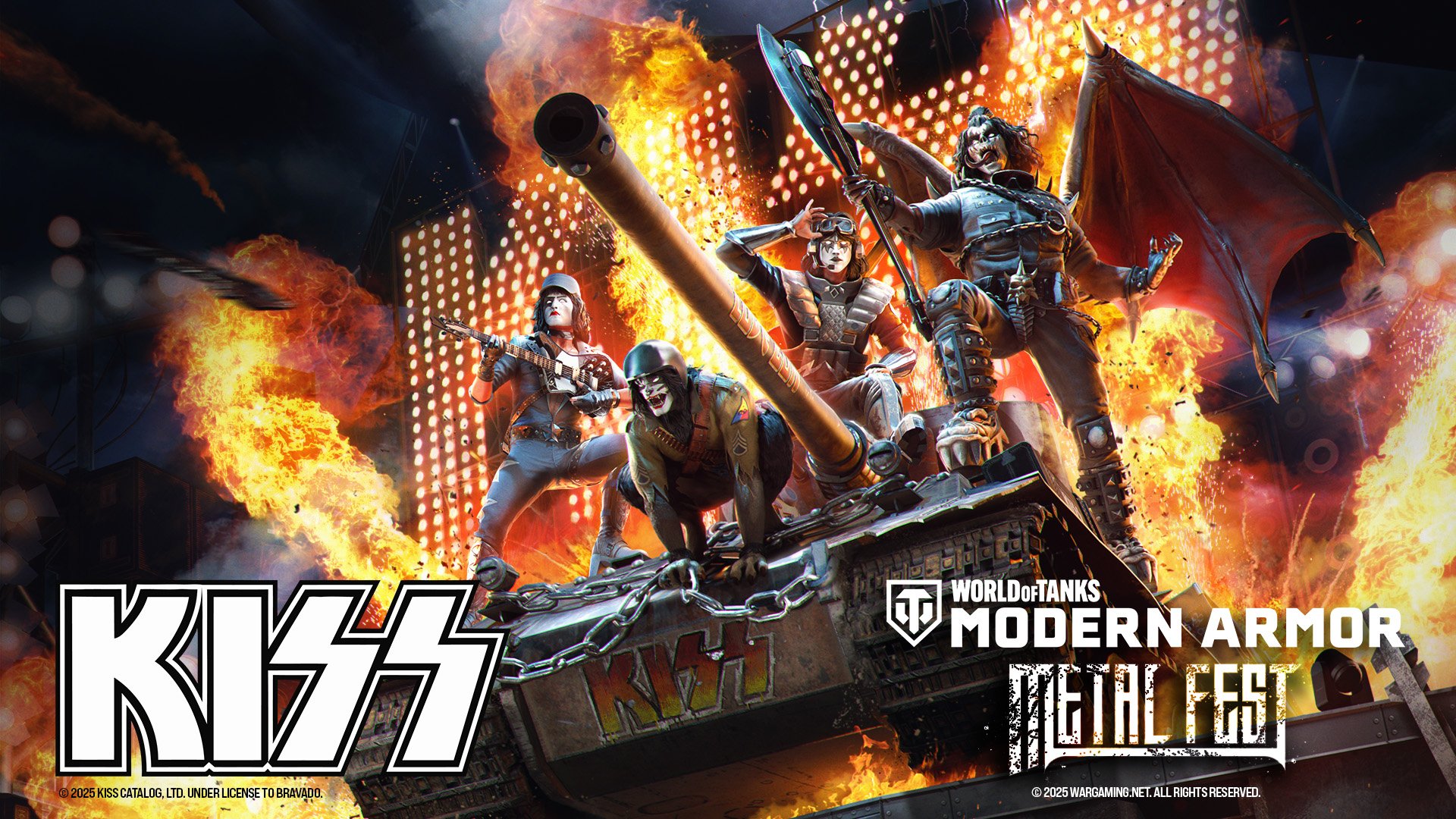 KISS rozpala Metal Fest w World of Tanks Modern Armor