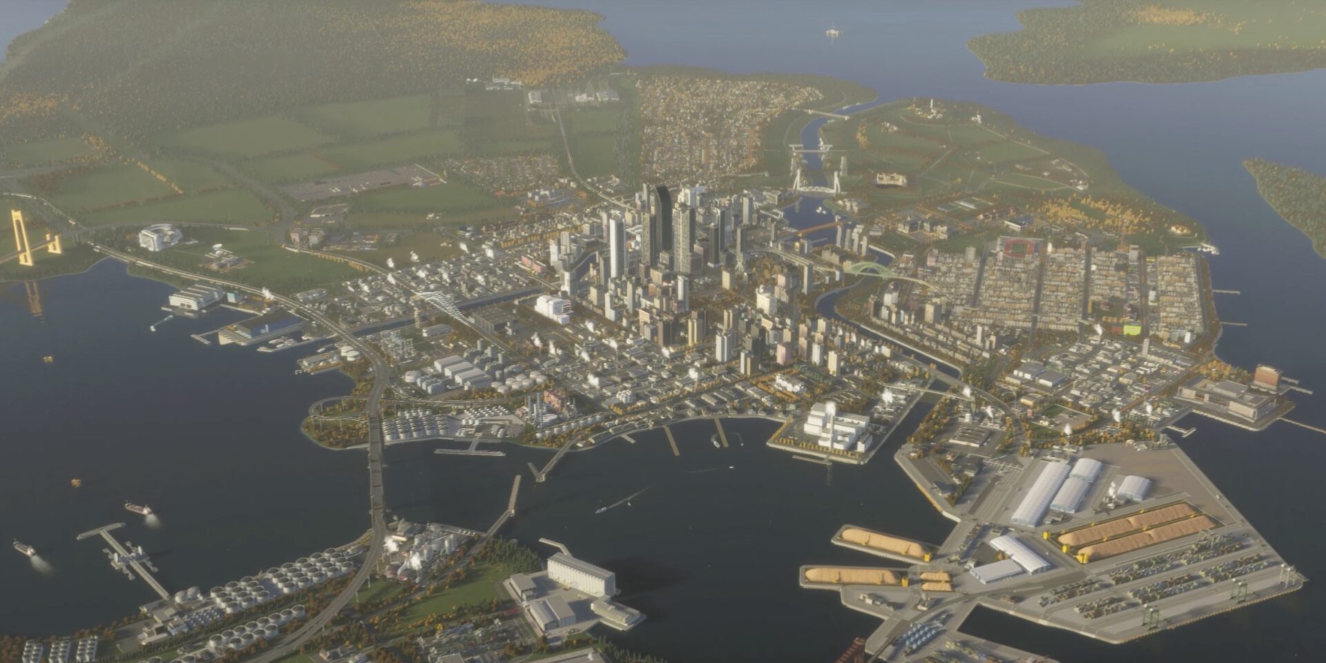 Dwukrotnie przekładane DLC do Cities: Skylines 2 z datą premiery. Bridges & Ports wprowadzi dodatkowe obiekty, nowe systemy oraz kolejne mapy