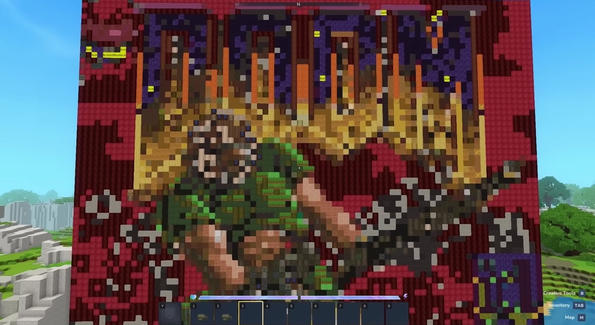 Doom uruchomiony w&nbsp;sandboksowej grze inspirowanej Minecraftem, która&nbsp;nawet jeszcze nie&nbsp;wyszła