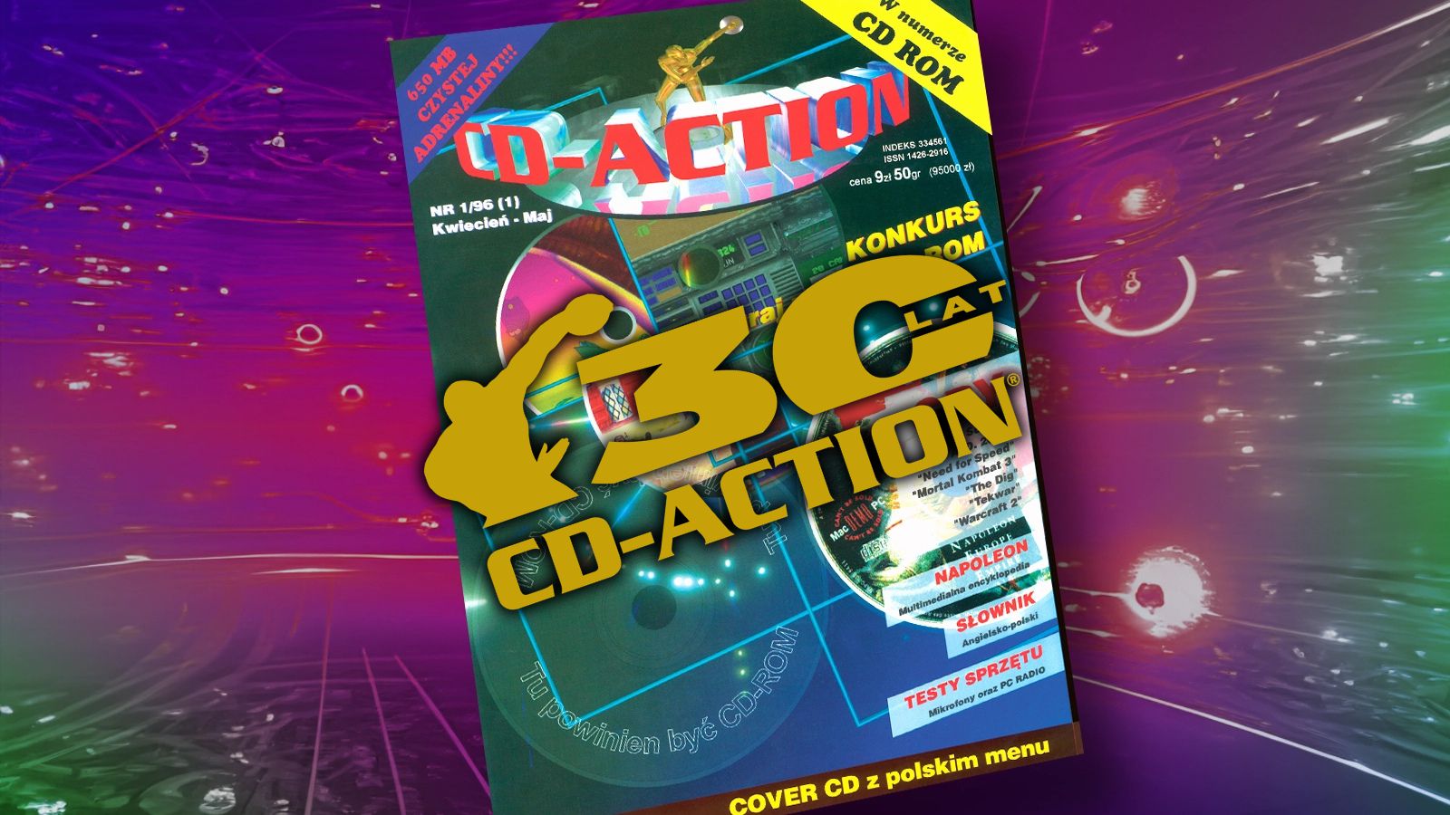 CD-Action 01/1996 – recenzja pierwszego numeru CDA w&nbsp;historii [30 LAT CDA]