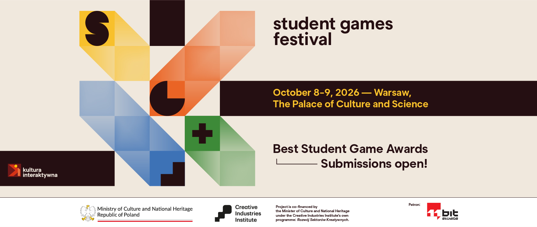 Międzynarodowy Student Games Festival ponownie w&nbsp;Warszawie
