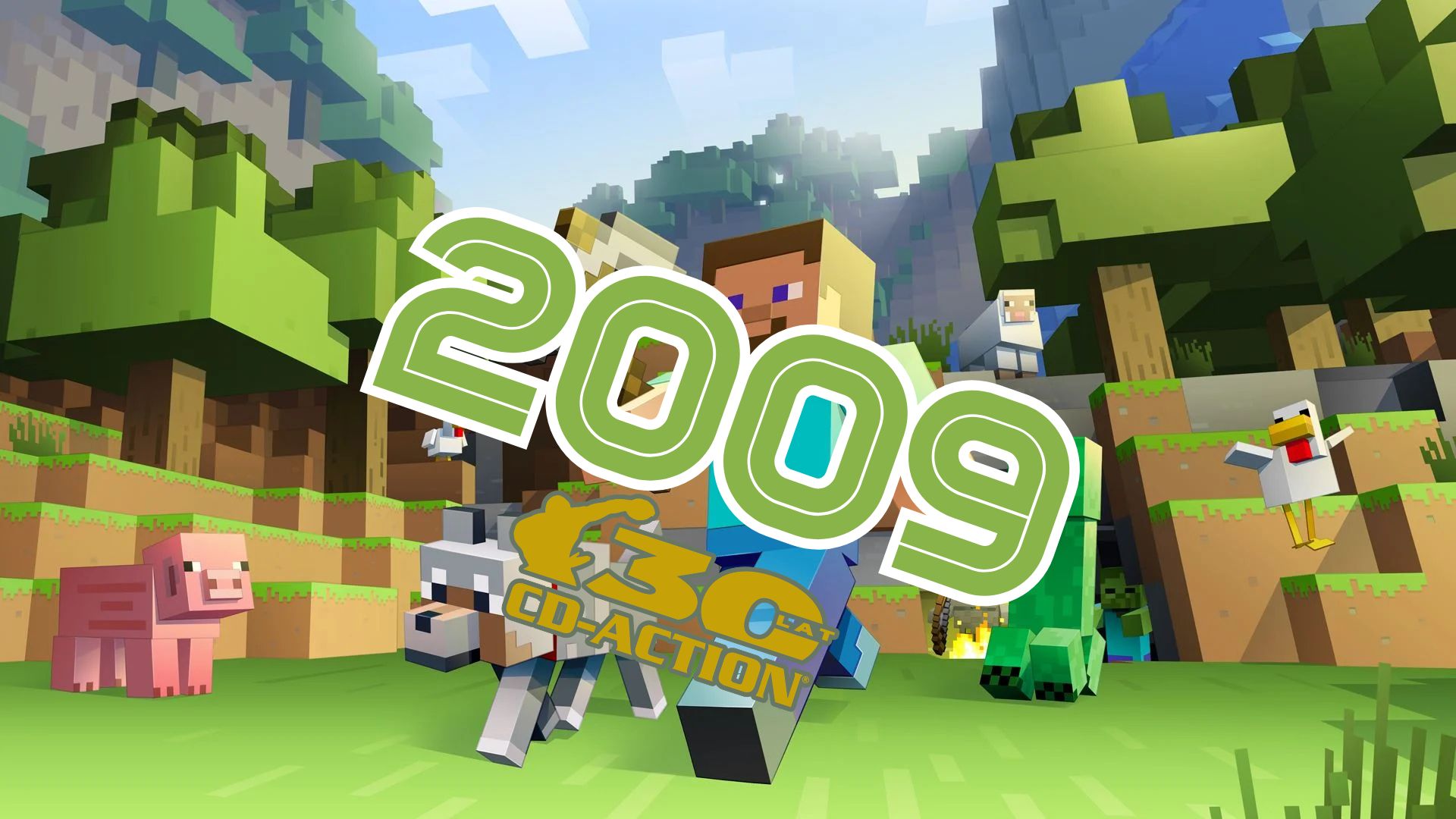 Kiepska powieść Sapkowskiego, fenomen Minecrafta i&nbsp;narodziny Soulsów. Wspominamy najważniejsze wydarzenia z&nbsp;2009 roku [30 LAT CDA]
