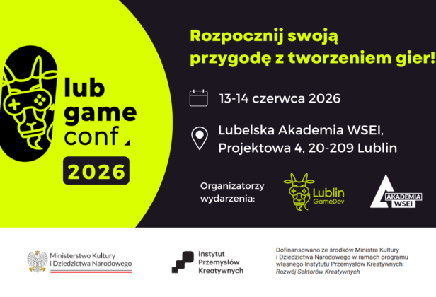 Jesteś początkującym twórcą gier? Zapraszamy na&nbsp;LubGame Conference 2026!
