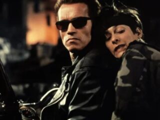 „Terminator 2: Dzień sądu” wraca do&nbsp;kin z&nbsp;okazji 35. rocznicy premiery. James Cameron żartuje ze&nbsp;spoilerów o&nbsp;walce z&nbsp;AI